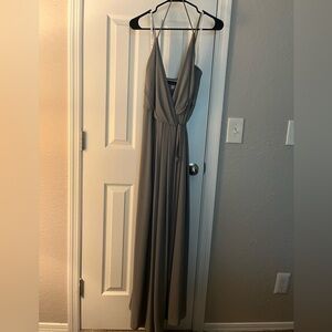 David’s Bridal Gray Formal Dress Size 6